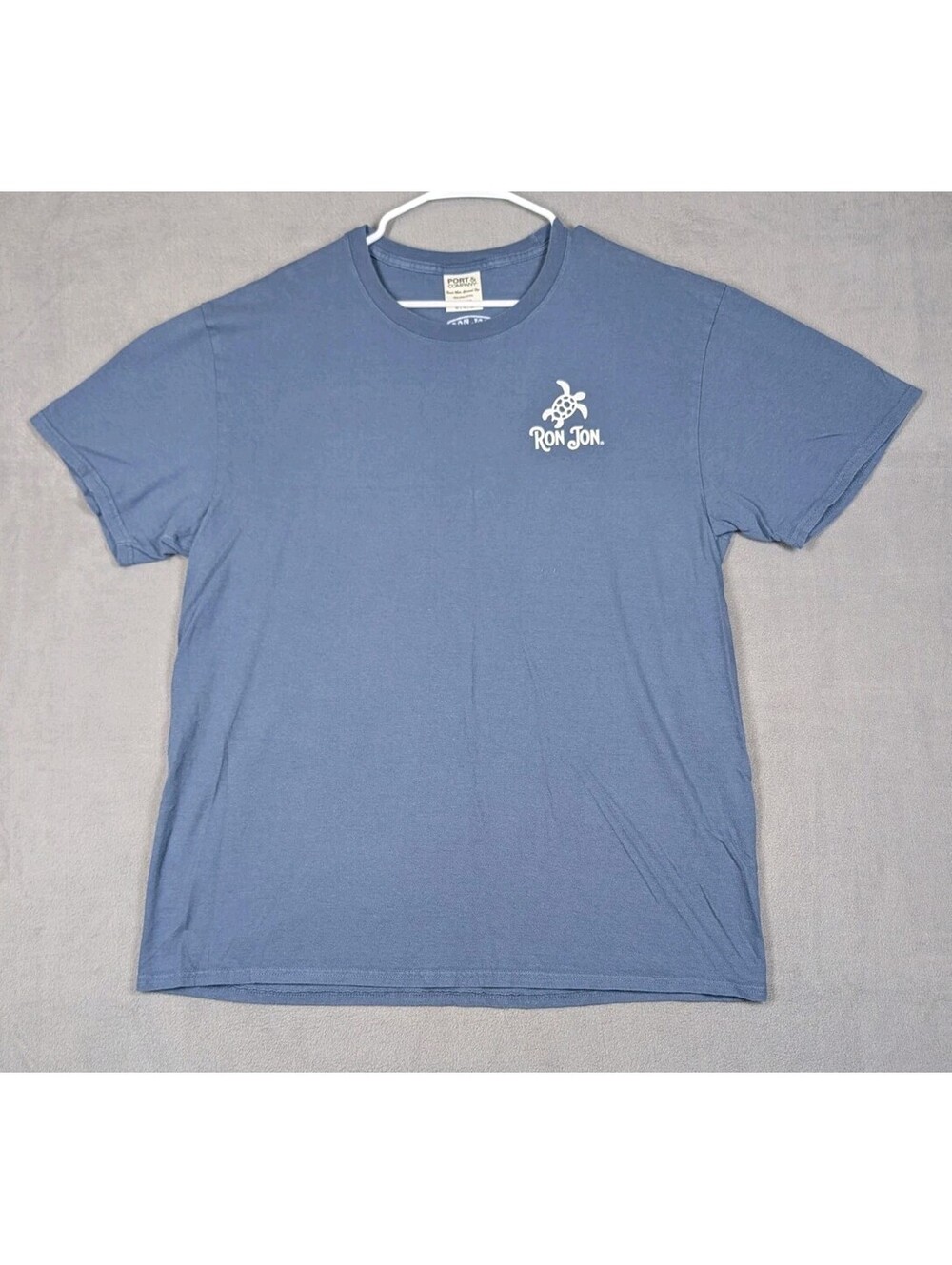 Ron Jon Mens XL Blue Disney Springs Surf Shop Turtle Logo Graphic Beach T Shirt